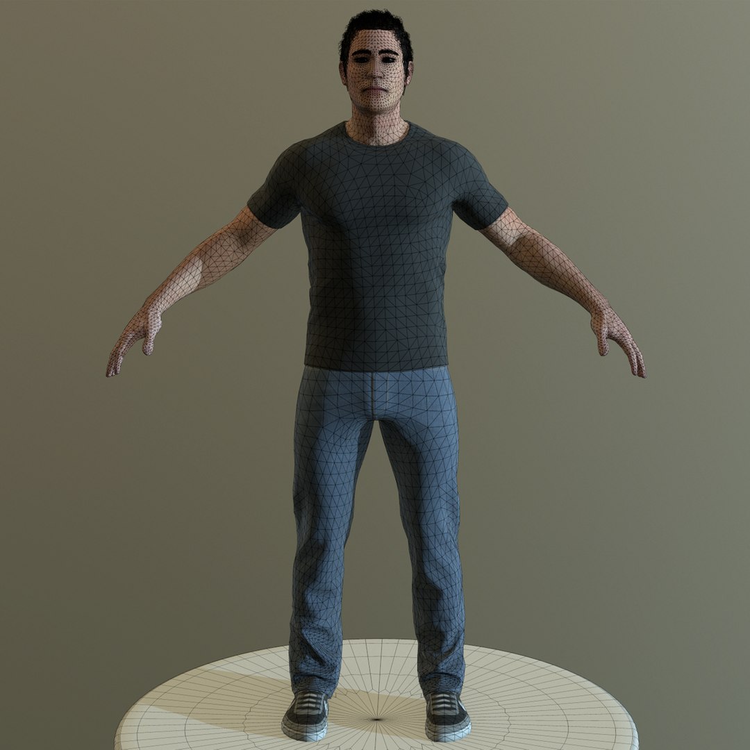 Paul Character Games Man 3d Model