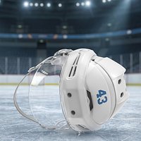 Ice Hockey Helmet with Visor Game Ready