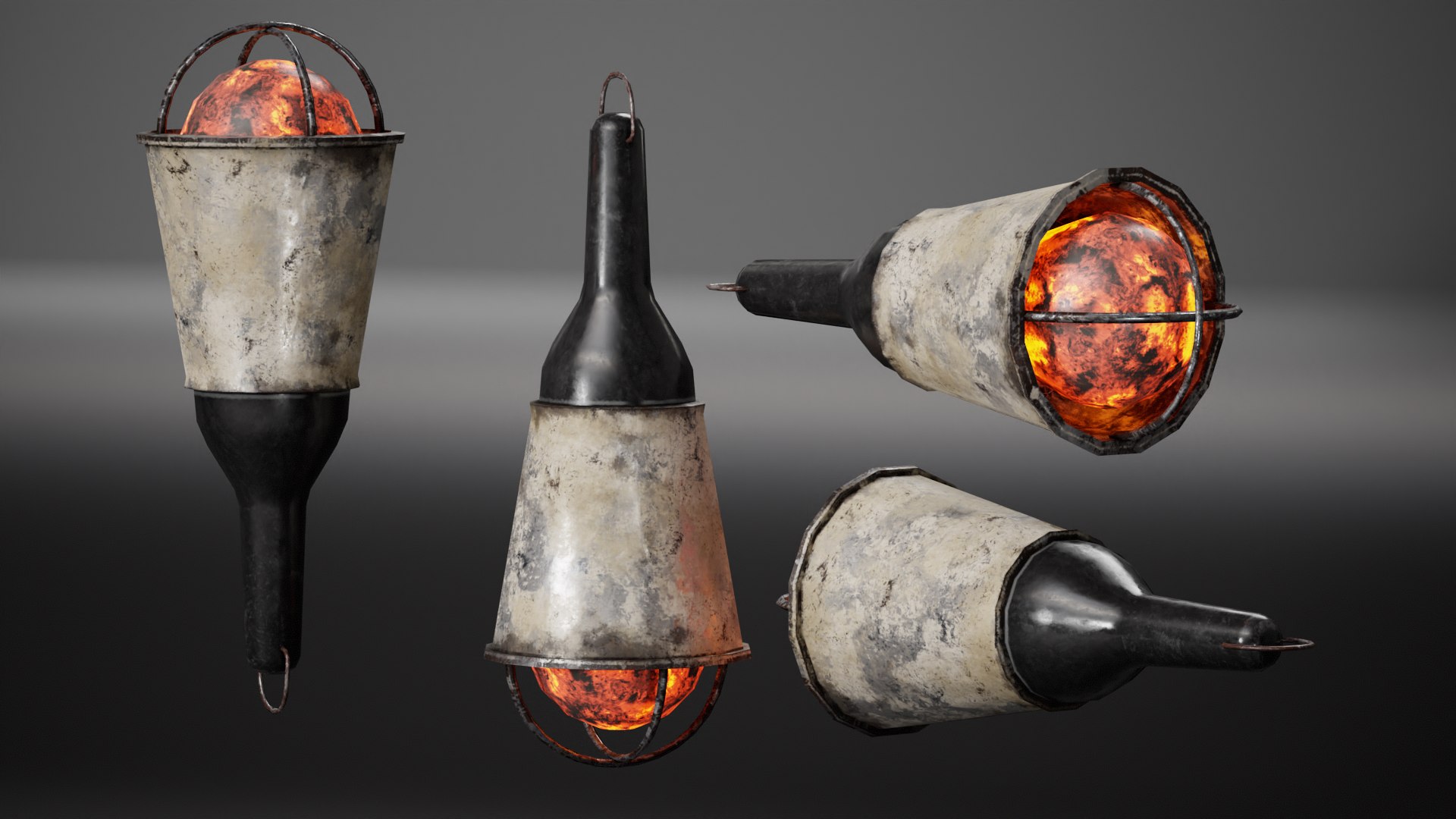 Old retro Portable lamp carry garage damaged da1 3D model - TurboSquid ...