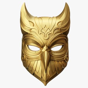 3D Ornate Owl Mask Helmet