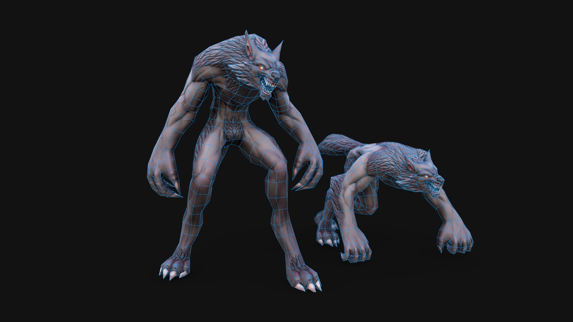 Stylized Werewolf 3D Model TurboSquid 2074597