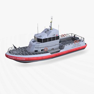 Coast Guard Patrol Boat Low-poly PBR