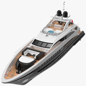 Bliss Motor Mega Yacht for Travel 3D model