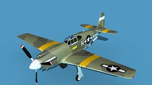 North American A-36A Apache V08 USAAF 3D model