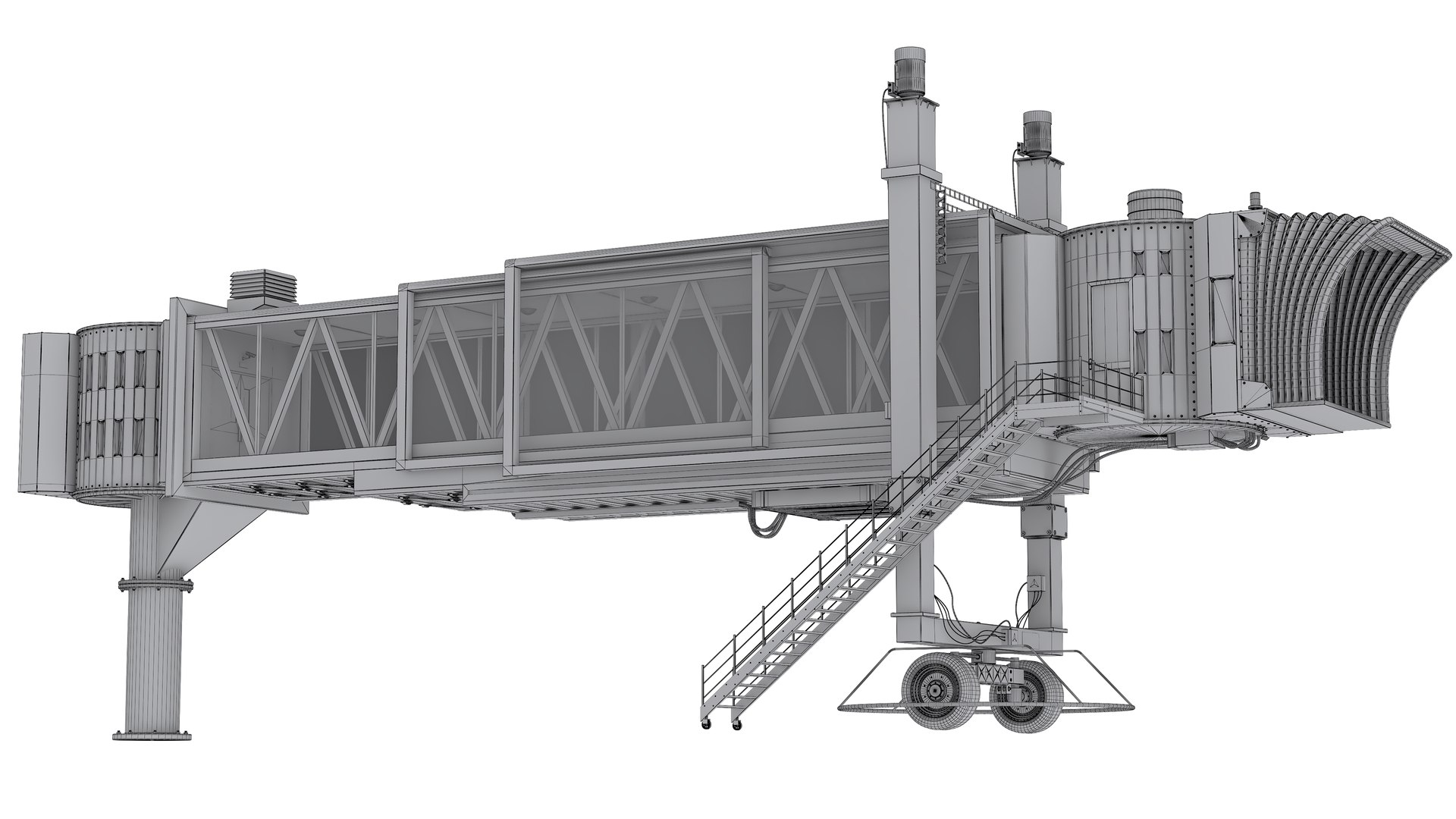 3D Airport Terminal Jetway Bridge TurboSquid 2294499