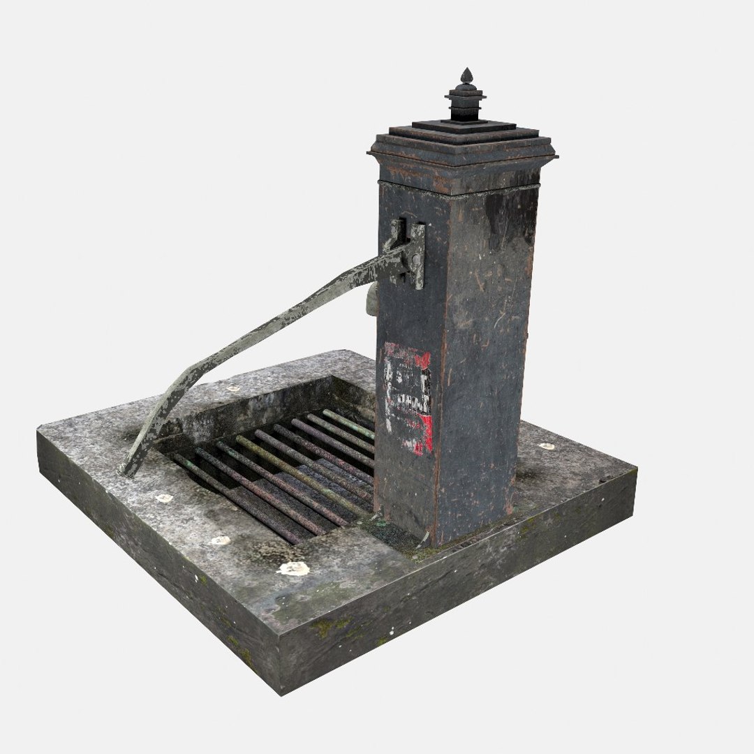 3D Worn Victorian Hand Water Pump - TurboSquid 1382013