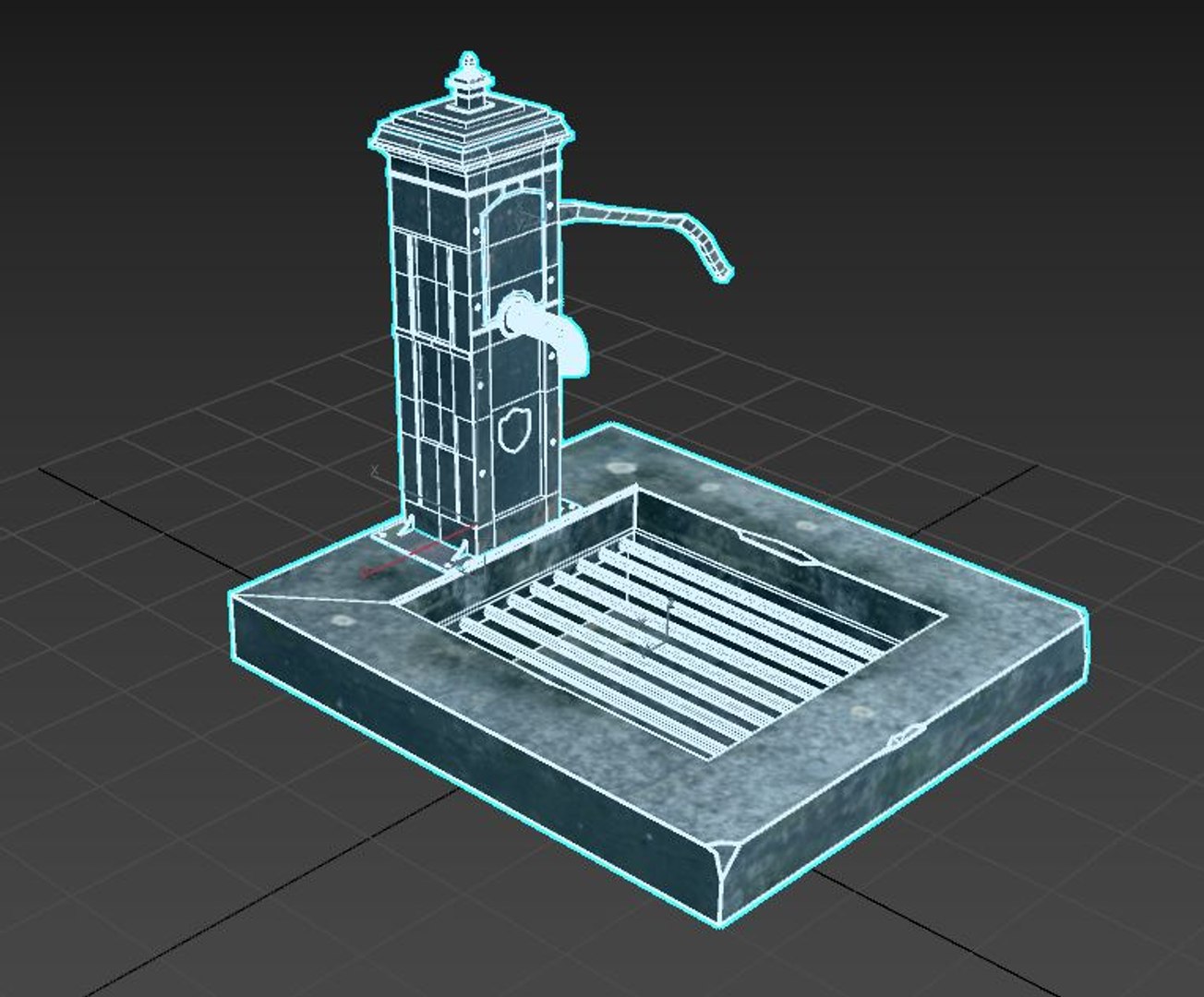 3D Worn Victorian Hand Water Pump - TurboSquid 1382013