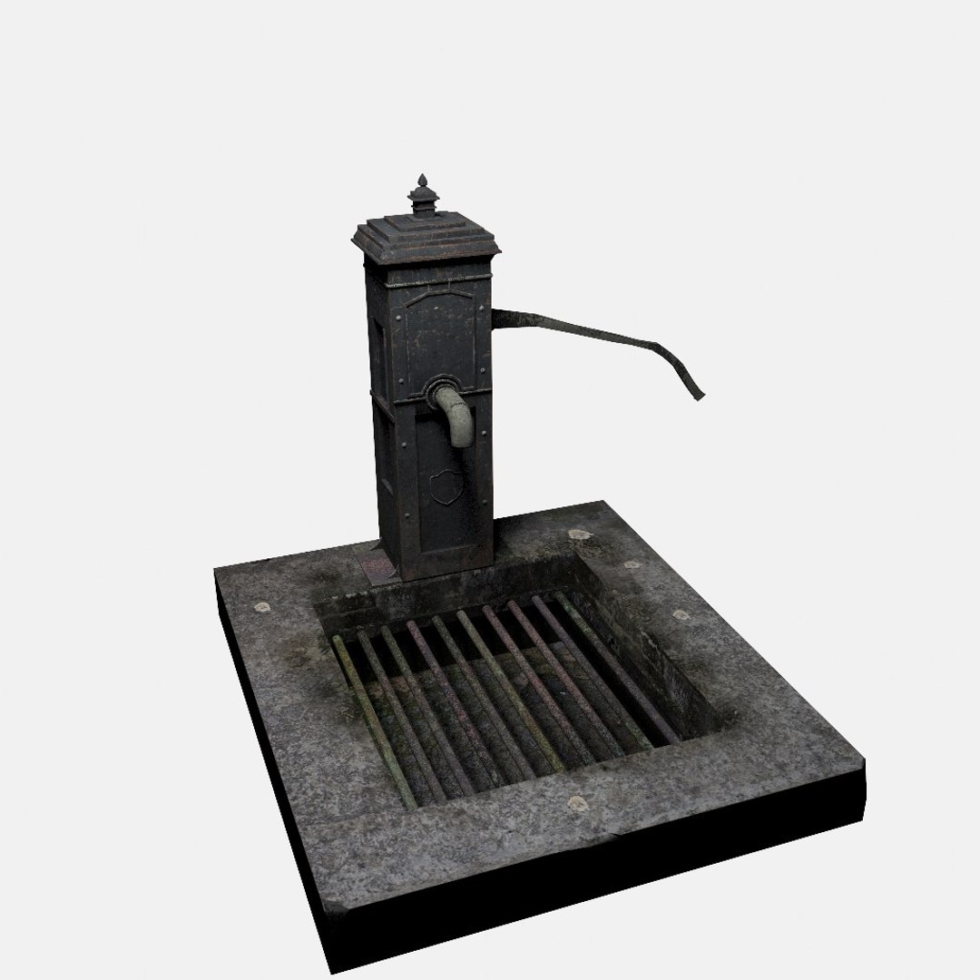 3D Worn Victorian Hand Water Pump - TurboSquid 1382013