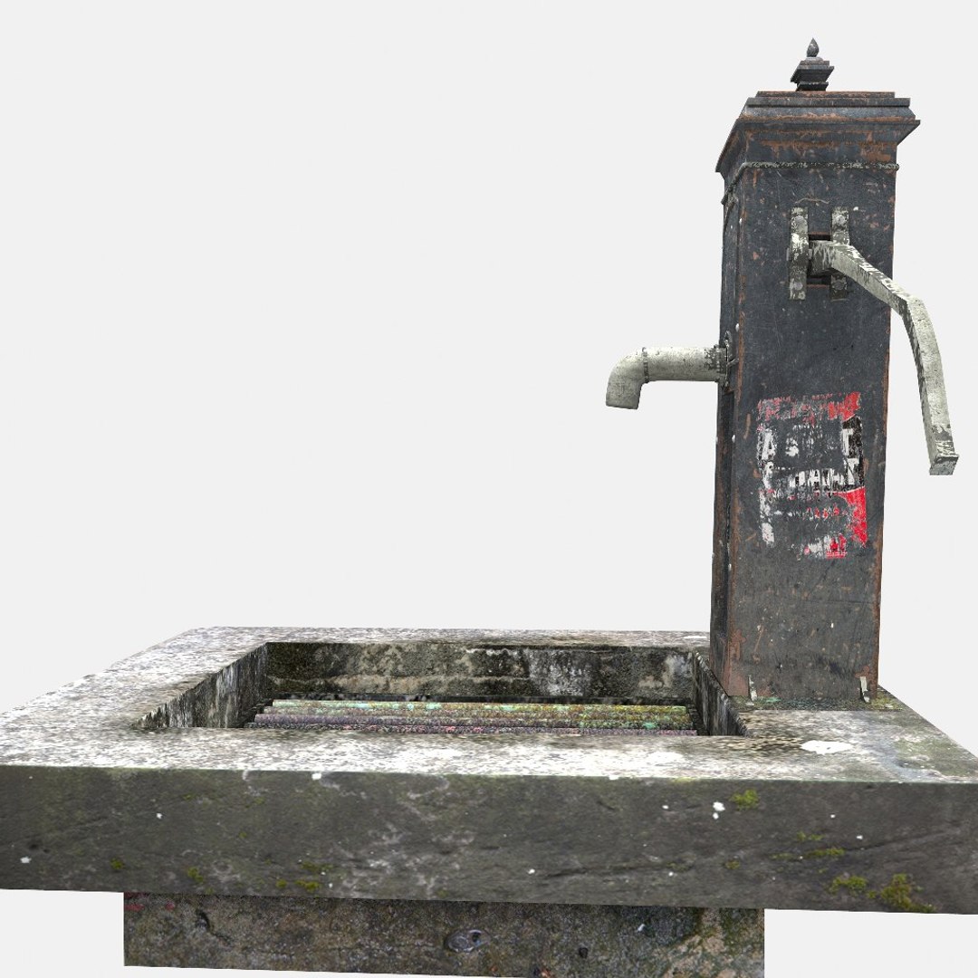 3D Worn Victorian Hand Water Pump - TurboSquid 1382013