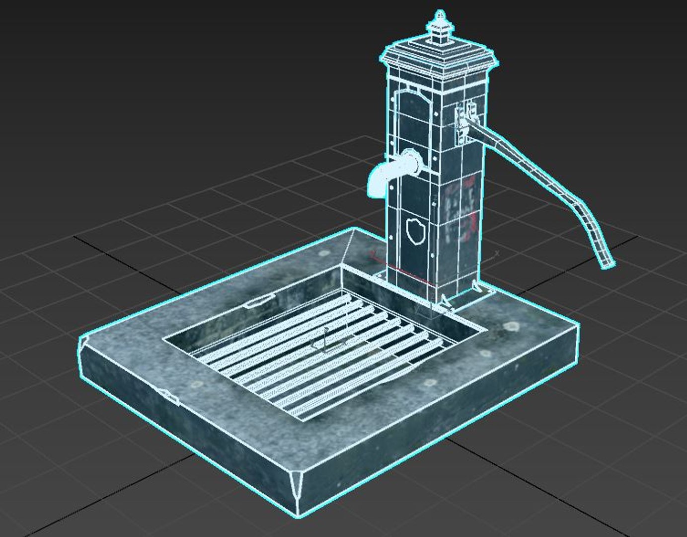 3D Worn Victorian Hand Water Pump - TurboSquid 1382013