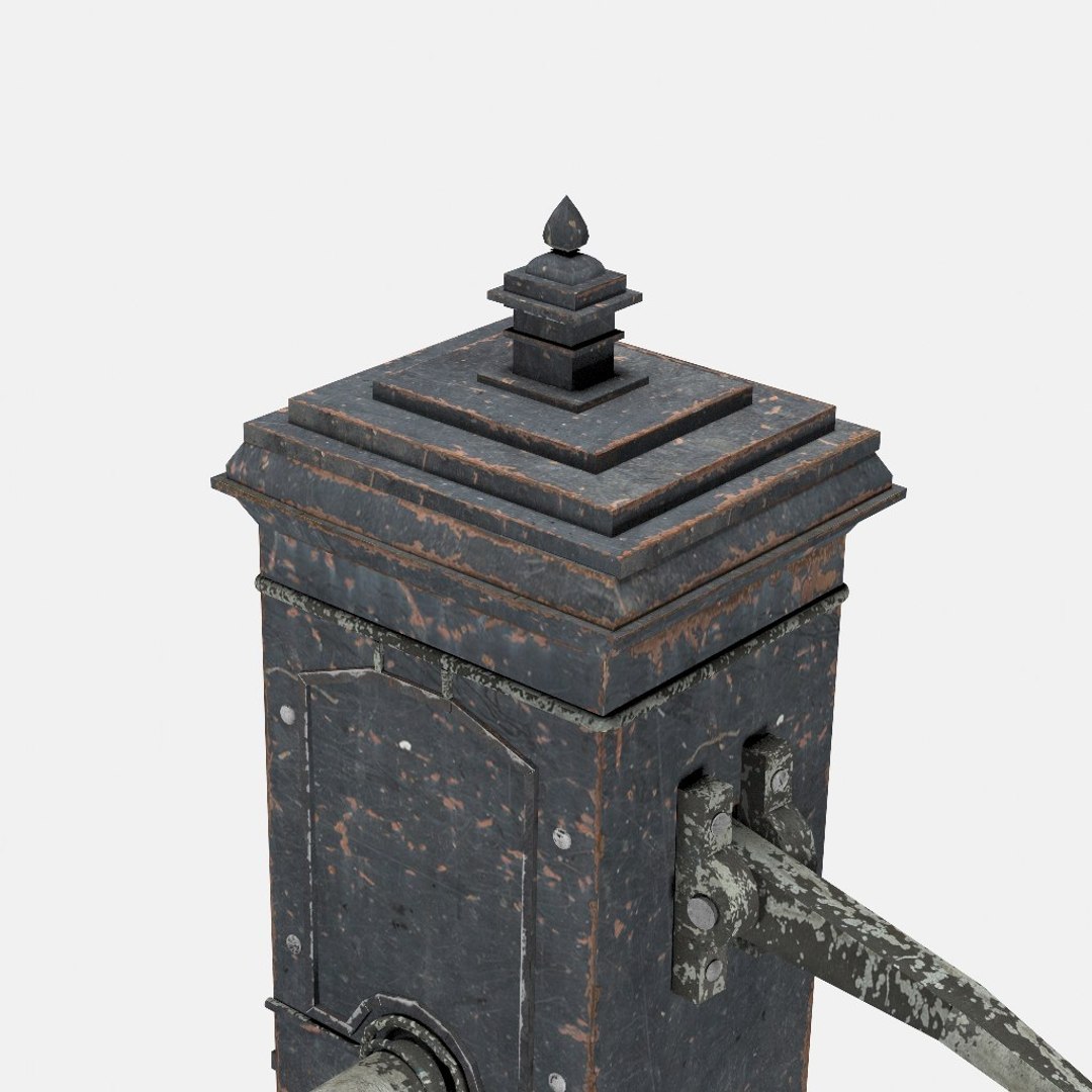 3D Worn Victorian Hand Water Pump - TurboSquid 1382013