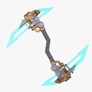 3D Sci fi elite boomerang model