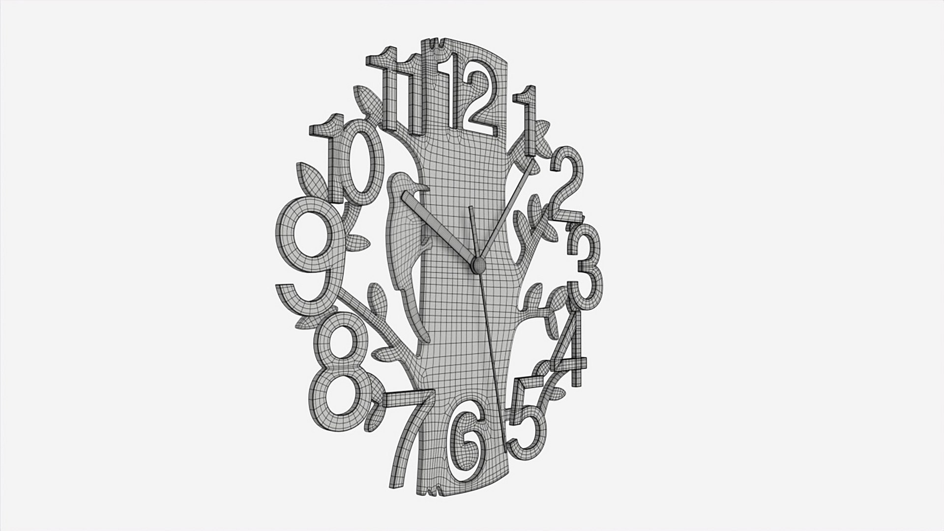 Modern Design Large Wall Clock 05 3D Model - TurboSquid 1920962