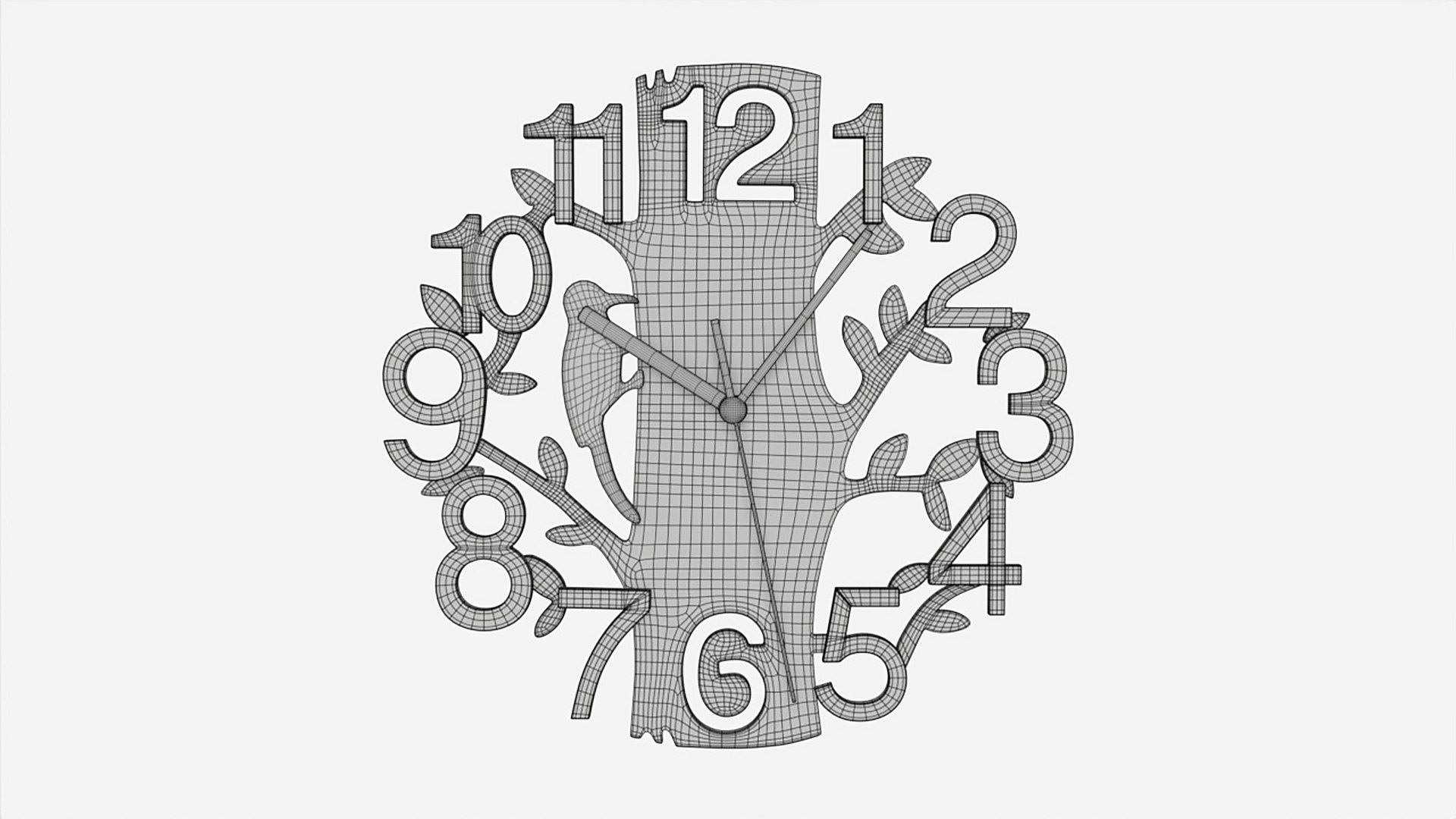 Modern Design Large Wall Clock 05 3D Model - TurboSquid 1920962