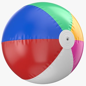 3D Detailed Beach Ball model