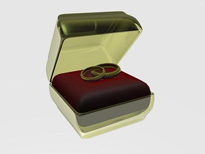 wedding rings 3D model