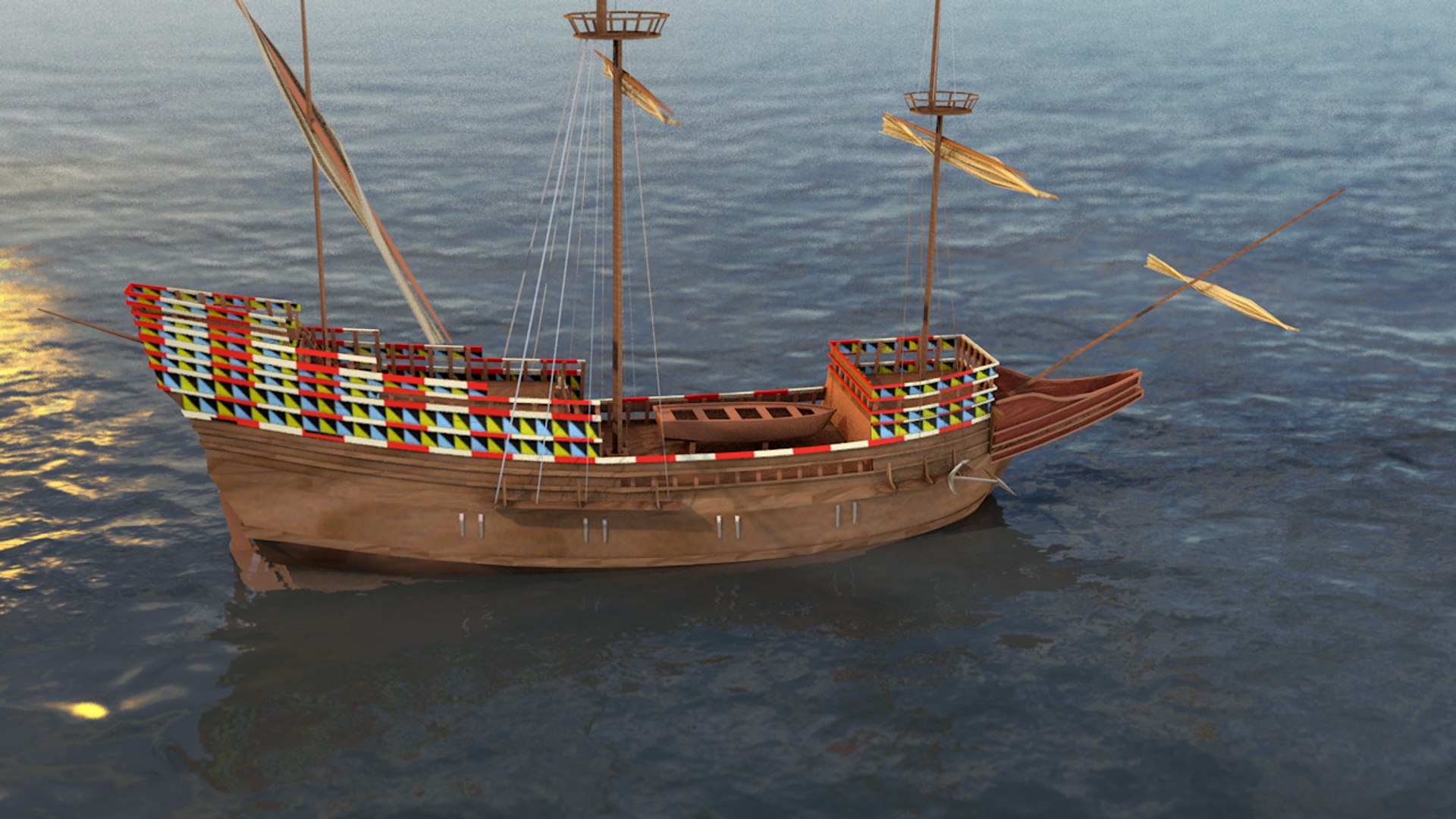 3D Mayflower English Ship - TurboSquid 1458779