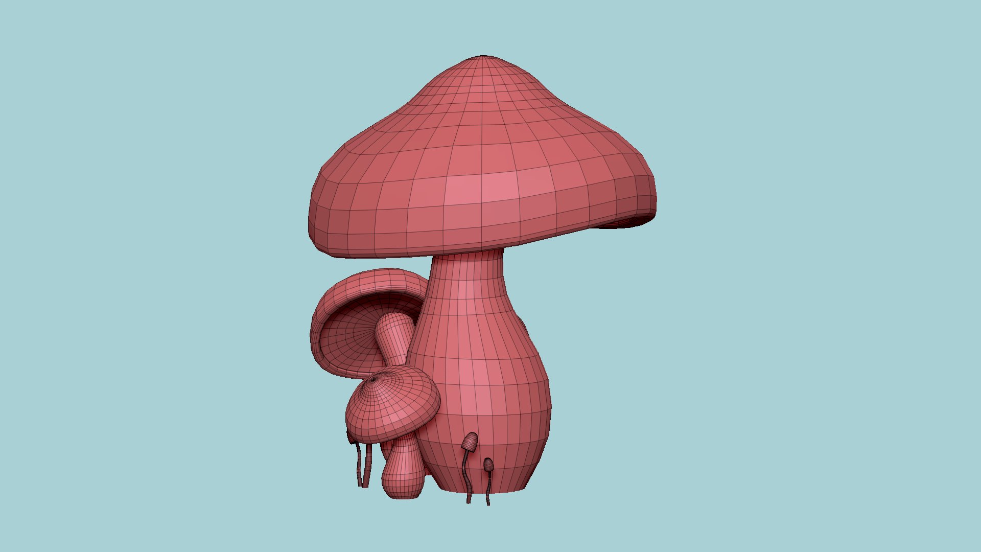 Fantasy Mushroom A11 Realistic - Scene Backdrop Design 3D Model ...