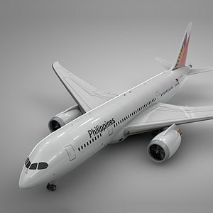 boeing 787 dreamliner philippines 3D model