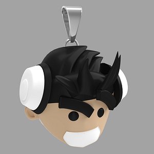 Cartoon Head Pendant