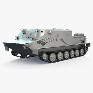 BTR-50PK Tracked APC High-Poly 3D model