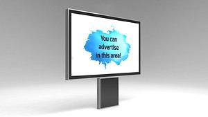 designed advertising billboard model