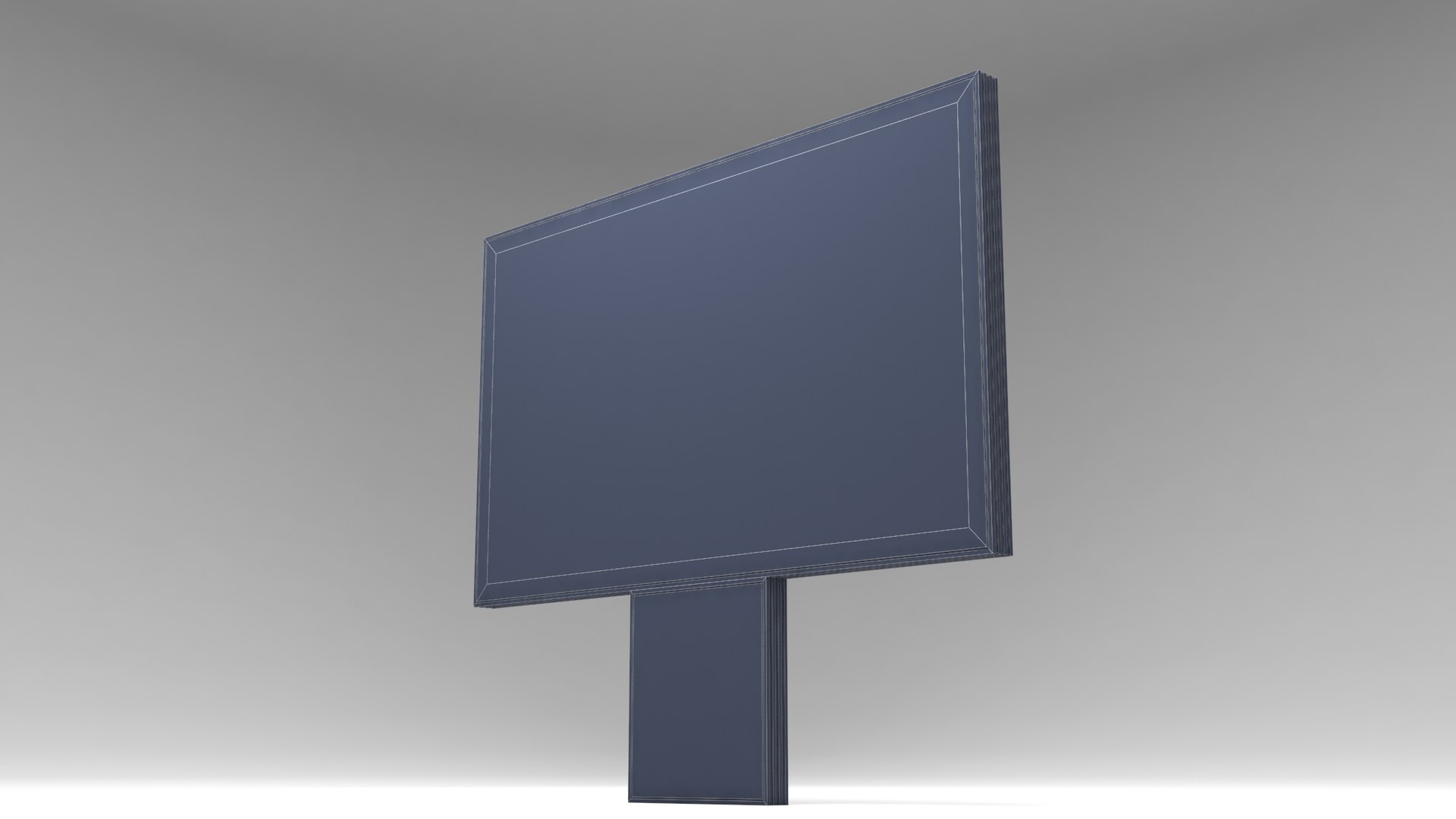 Designed Advertising Billboard Model - TurboSquid 1584507