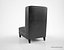 bernhardt design driscoll chair 3d model