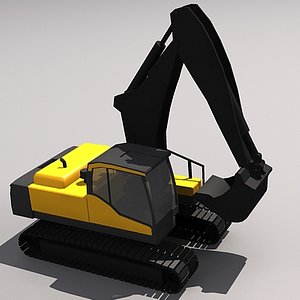 3d ec235c crawler excavator model