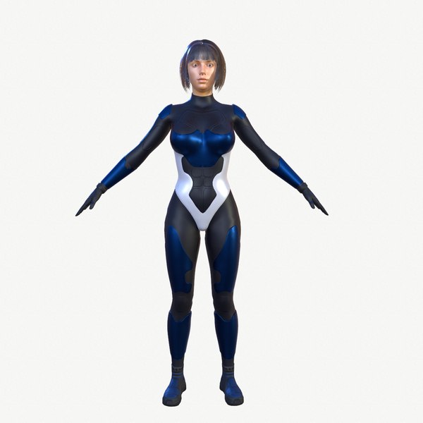 3D Alien Girl model TurboSquid 1900367