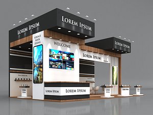 booth exhibition stand stall model