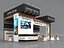 Estande Exposição Estande Stall 10x6m Altura 500 cm 3 Lado Aberto modelo 3D