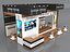 Estande Exposição Estande Stall 10x6m Altura 500 cm 3 Lado Aberto modelo 3D