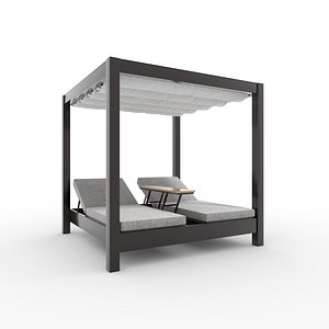 3D Poolside Cabana 09 model