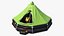 Balsa salvavidas inflable con superviviente