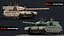 Rigged Type 99 Tank GameReady LODs 3D model