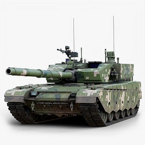 Rigged Type 99 Tank GameReady LODs