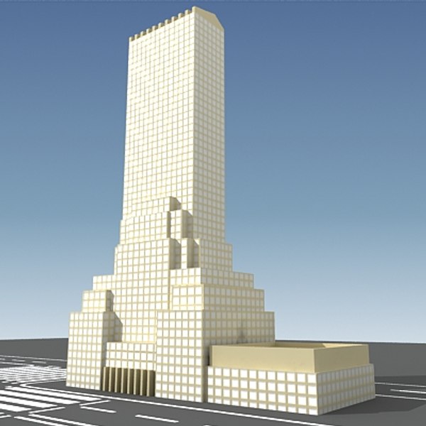 3d model of skyscraper