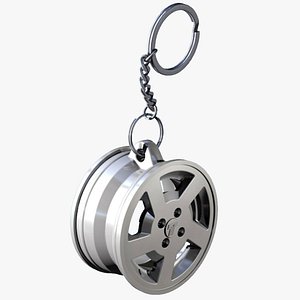 TOFAS JANT WHEEL RIM-5 Spoke Keychain Keyring 3D Printable Model
