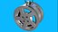 TOFAS JANT WHEEL RIM-5 Spoke Keychain Keyring 3D Printable Model