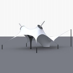 Tensile Structure Complex 02 model