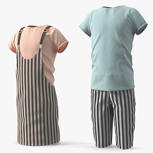 Kids Couple Casual Outfit Set Multicolor