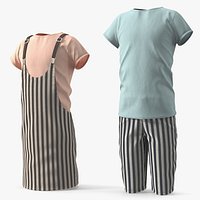 Kids Couple Casual Outfit Set Multicolor