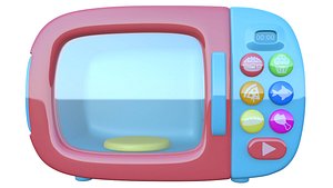3D model cartoon microwave