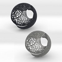 Spherical Leaf Lampshed small