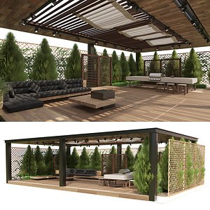 Majlis tent or Garden Pavilion 3d model