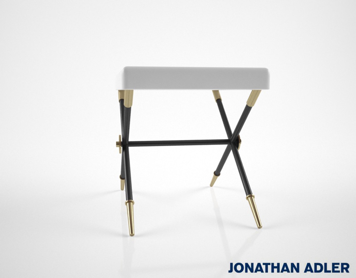 Jonathan Adler Rider Bench 3D - TurboSquid 1204973