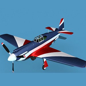 North American A-36A Apache S04 Racer 3D model