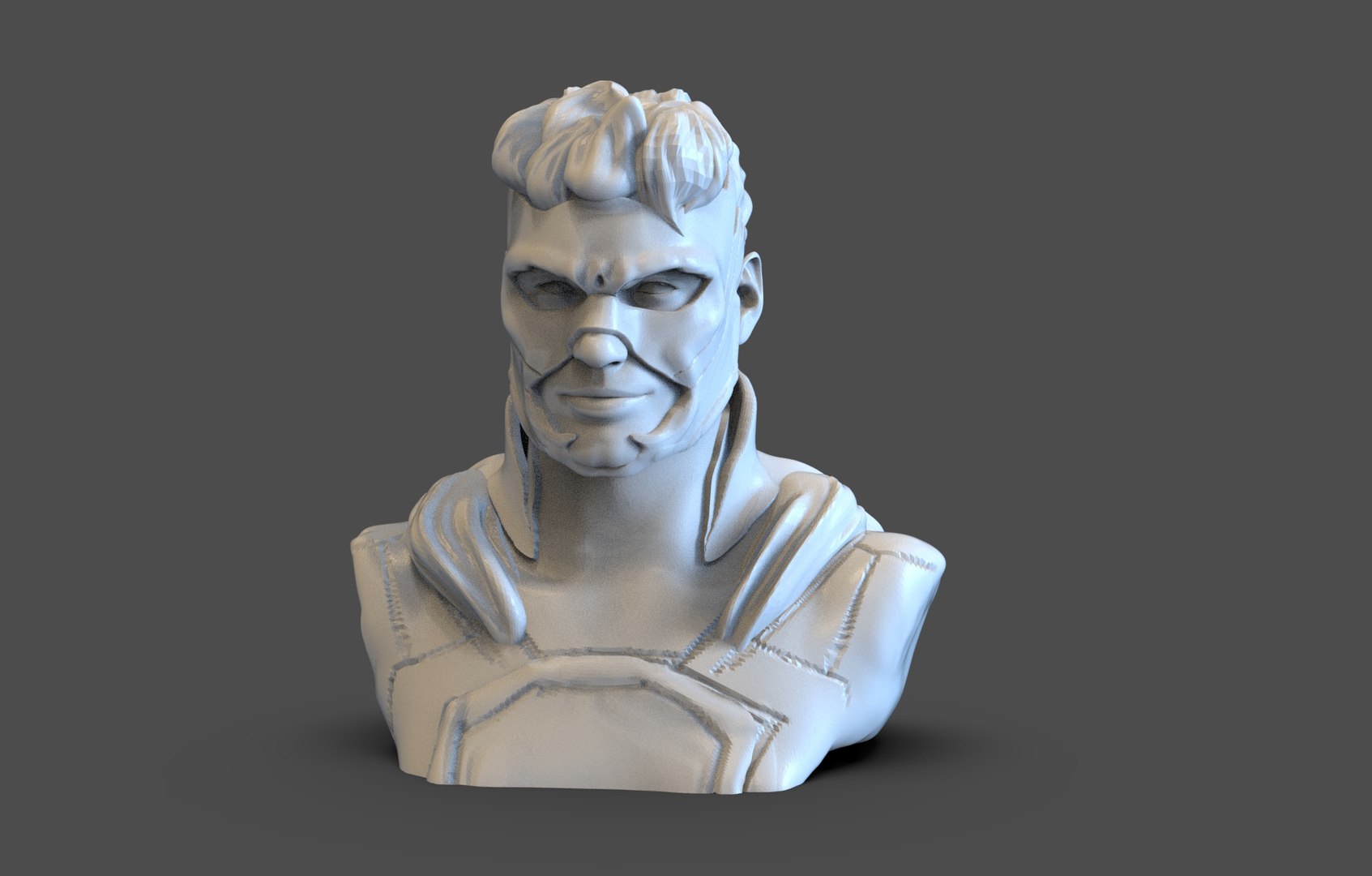 3D Super Hero Bust - TurboSquid 2311059