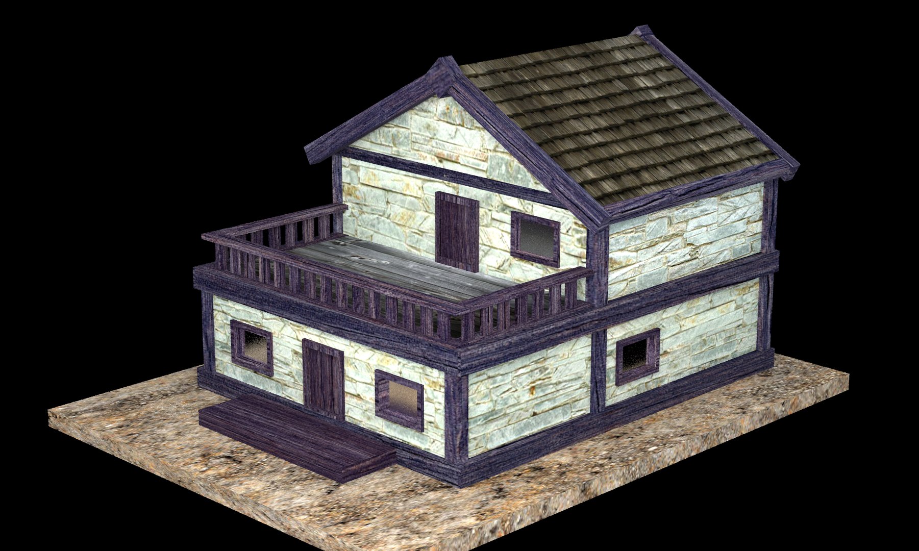Stone House 3D Model - TurboSquid 1171597